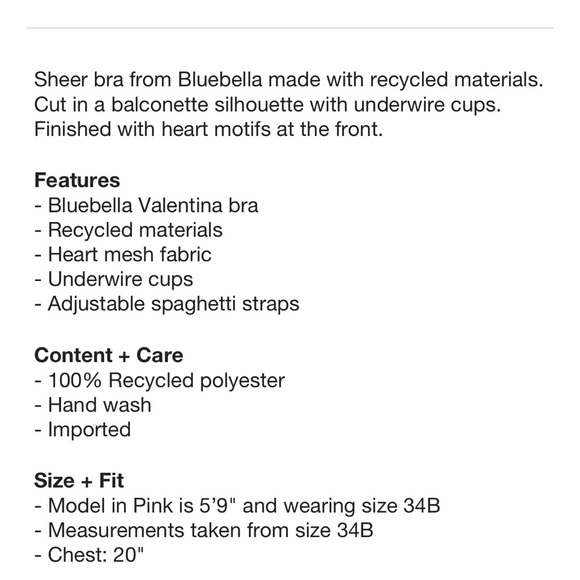 Bluebells Valentina Heart Underwire Bra - Picture 8 of 8